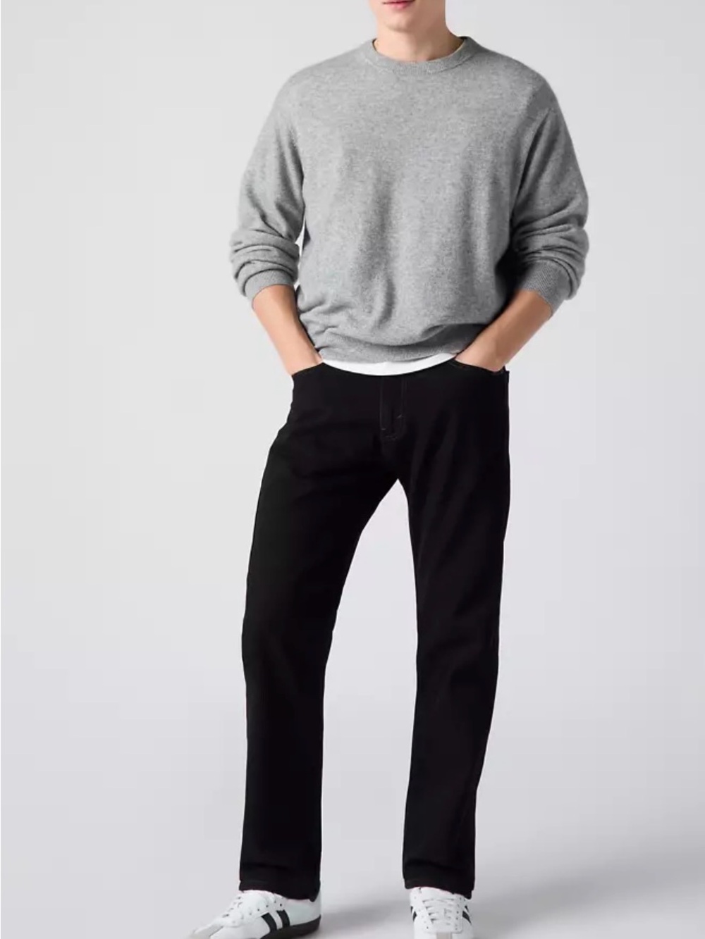 Levi's Black Straight‑Leg  505 Regular Men's Jeans size 34/32